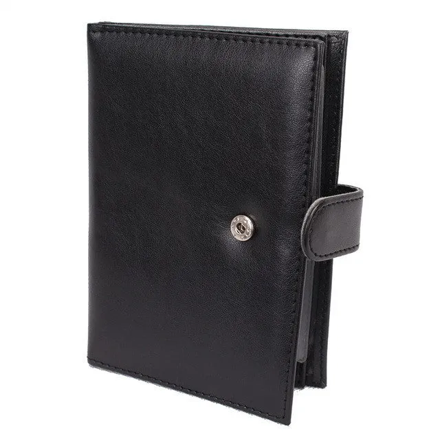 2017 men's 2 in 1 passport covers organizer car documents case good leather passport card holder Russian driver's license cover