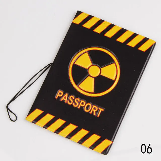 3D PU&PVC Patterns Passport  Holders Ticket Protector card holder Bag Organizer , passport cover  for Travel  free Shipping