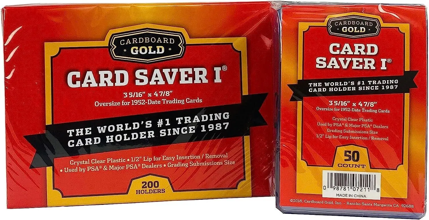 50ct Pack Card Saver 1 - PSA Grading Card Submissions Semi Rigid Holders