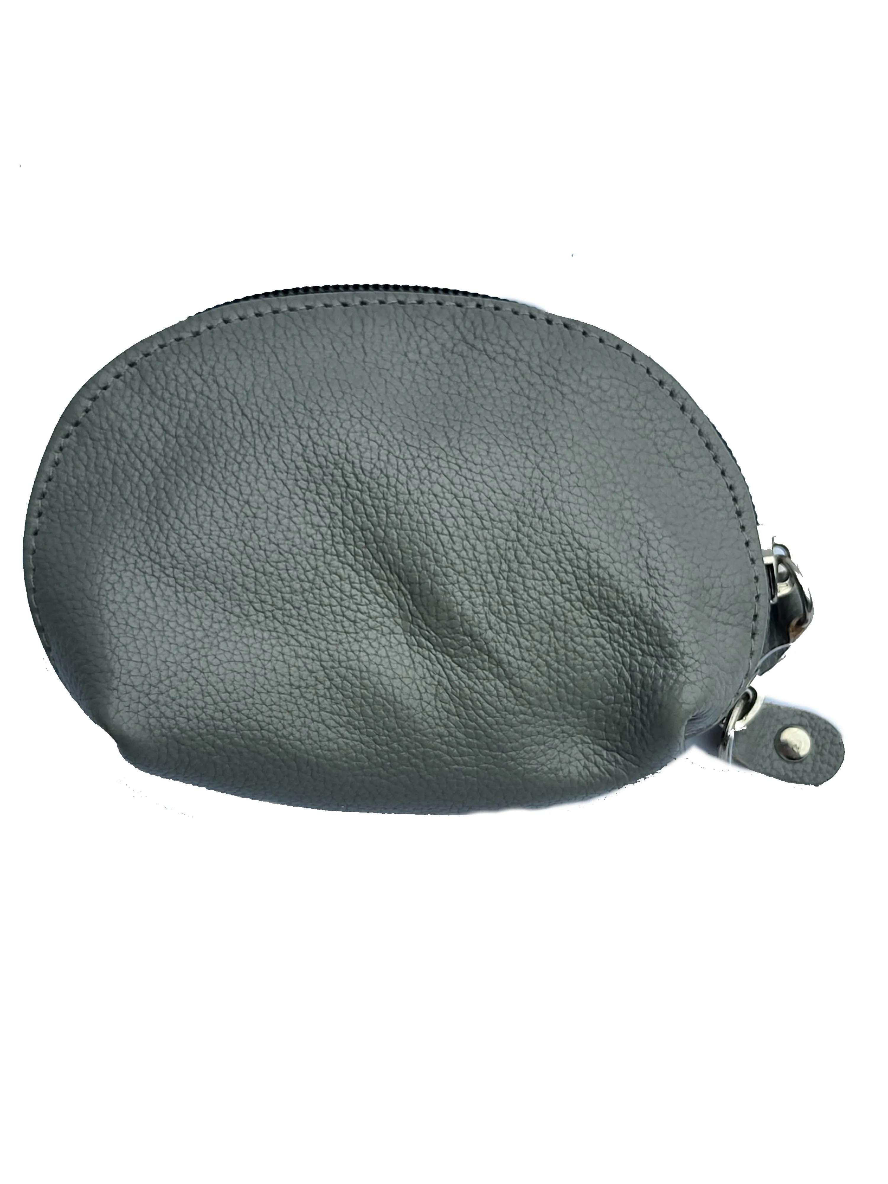 Alice Premium Milled Leather Half Moon Coin Purse