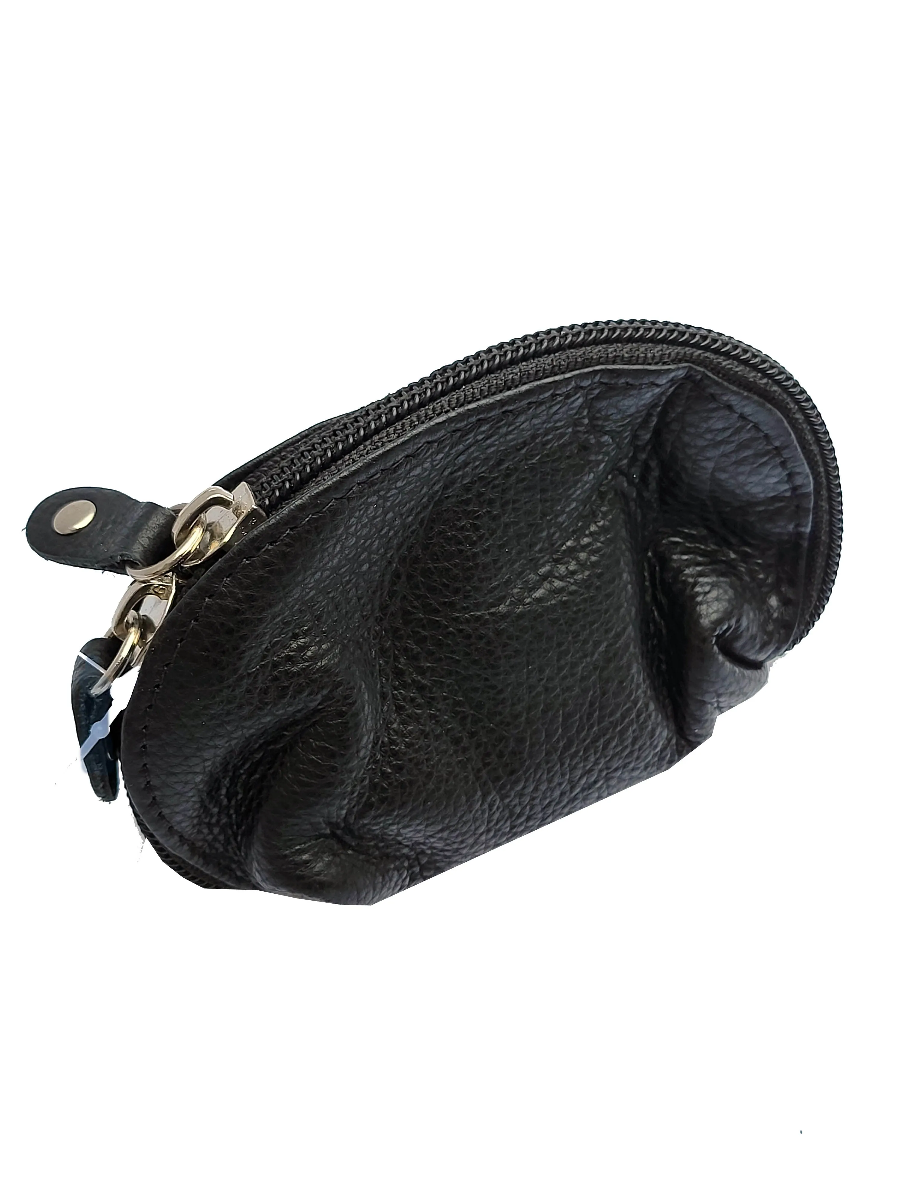 Alice Premium Milled Leather Half Moon Coin Purse