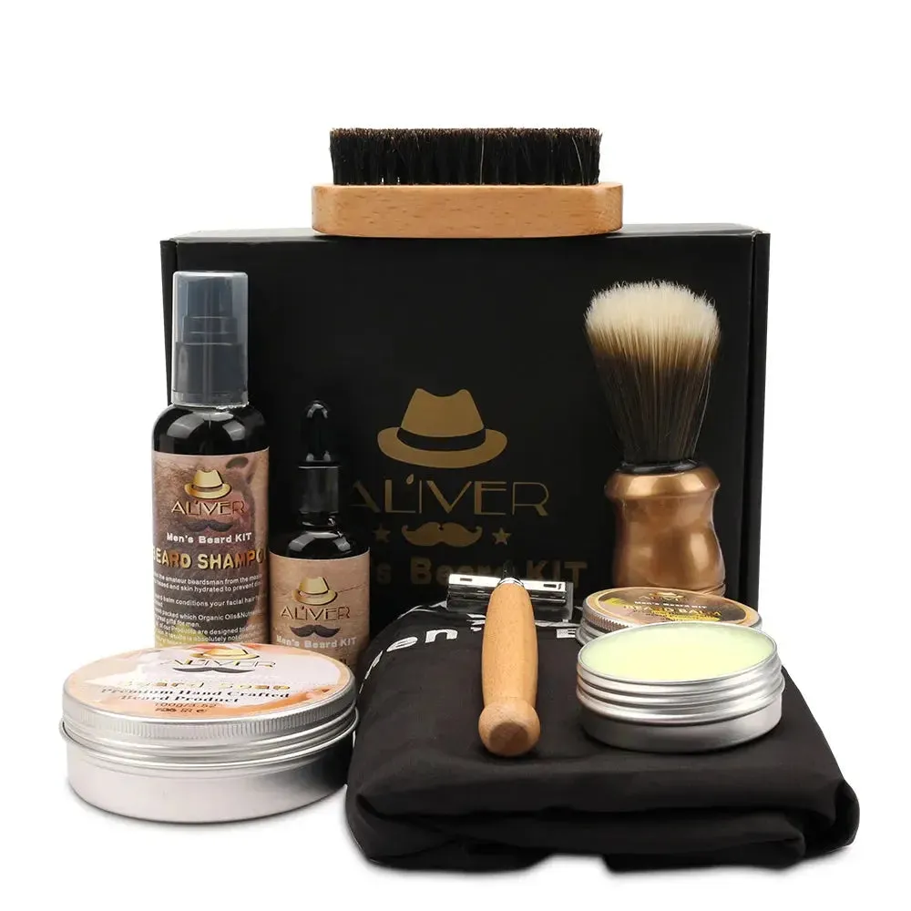 Aliver Beard Grooming Trimming Kit for Men Beard Growth Gift Set