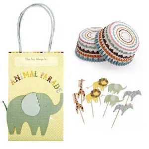 Animal Parade Party Bag & Cupcake Pack - $41.90 Value