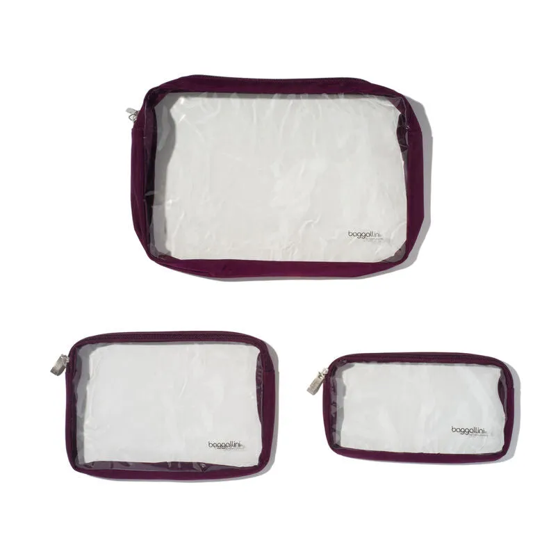 Baggallini Clear Travel Pouches