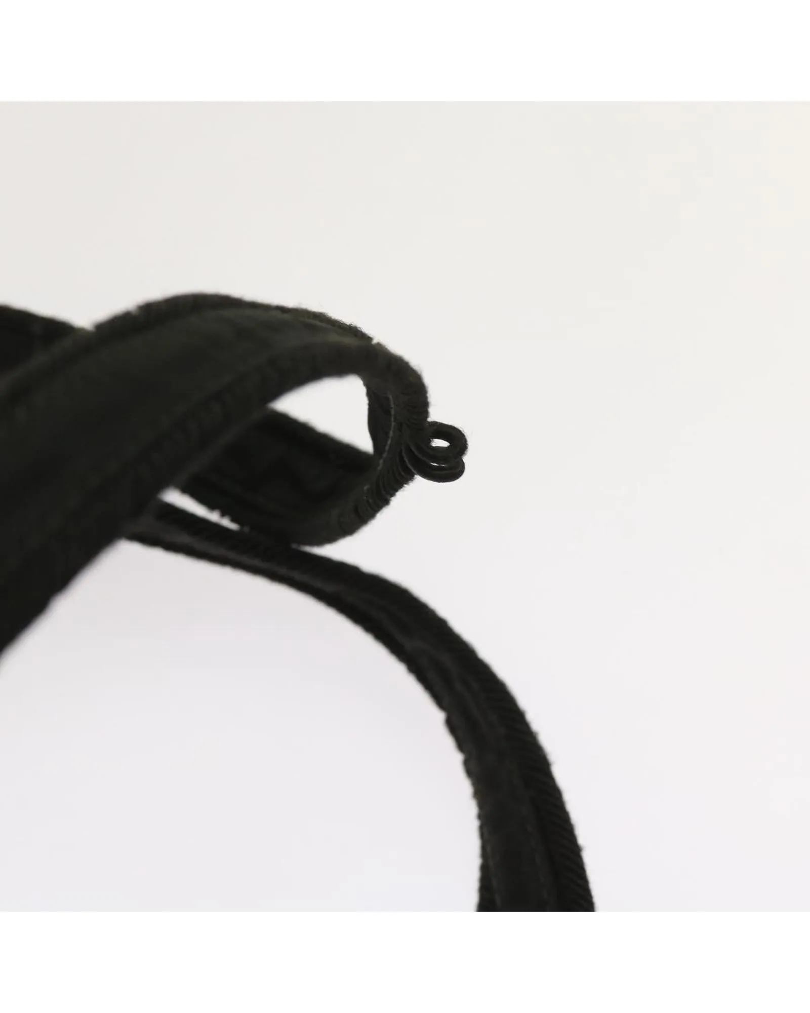 Black Nylon Shoulder Bag with Shoulder Strap - Italian Made