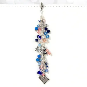 Christian Planner Charm with Crystal Dangle