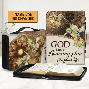 Christianart Bible Cover - GOD Has An Amazing Plan For Your Life - Personalized Gifts for Pastor - Gifts For Women - CABBBCV03060324.