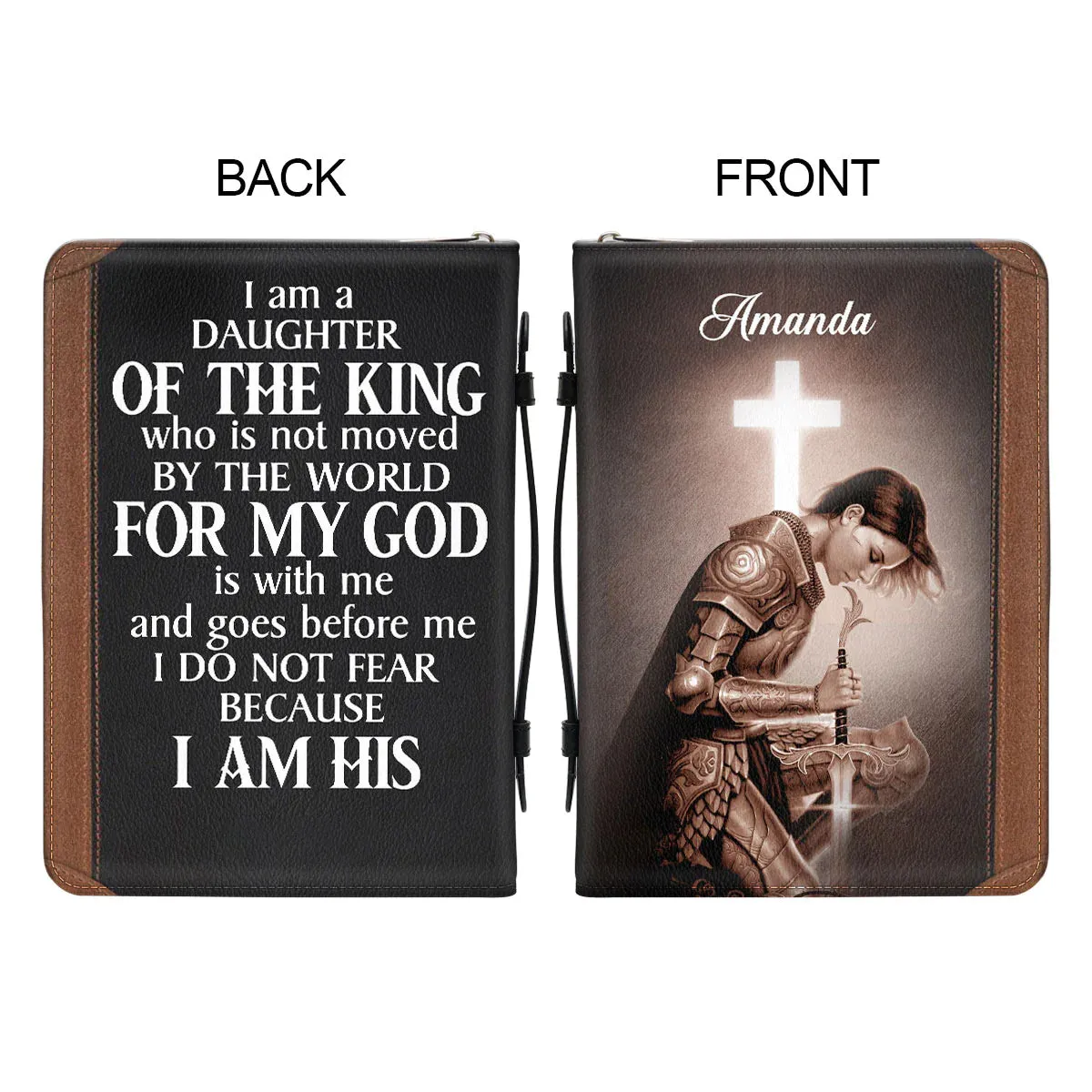 Christianart Bible Cover - I Am A Daughter Of The King - Personalized Gifts for Pastor - Gifts For Women, CABBBCV01060324.