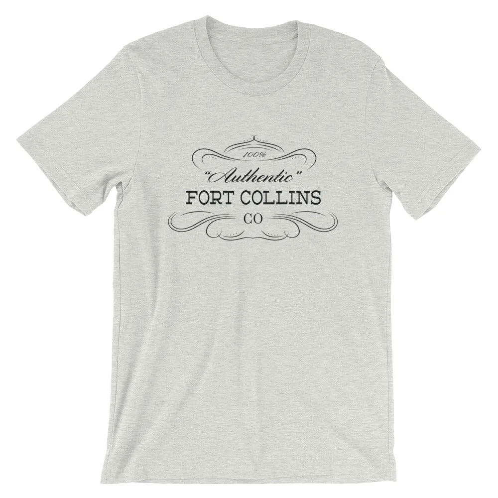 Colorado - Fort Collins CO - Short-Sleeve Unisex T-Shirt - "Authentic"