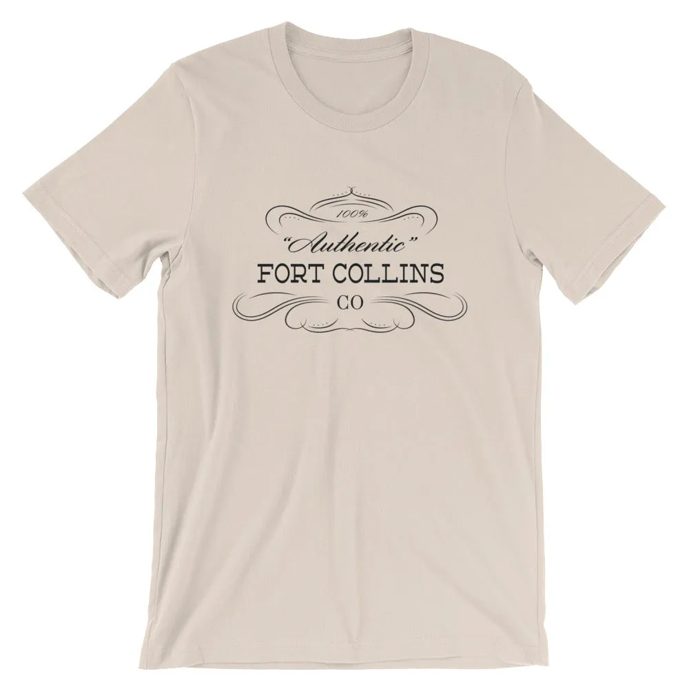 Colorado - Fort Collins CO - Short-Sleeve Unisex T-Shirt - "Authentic"