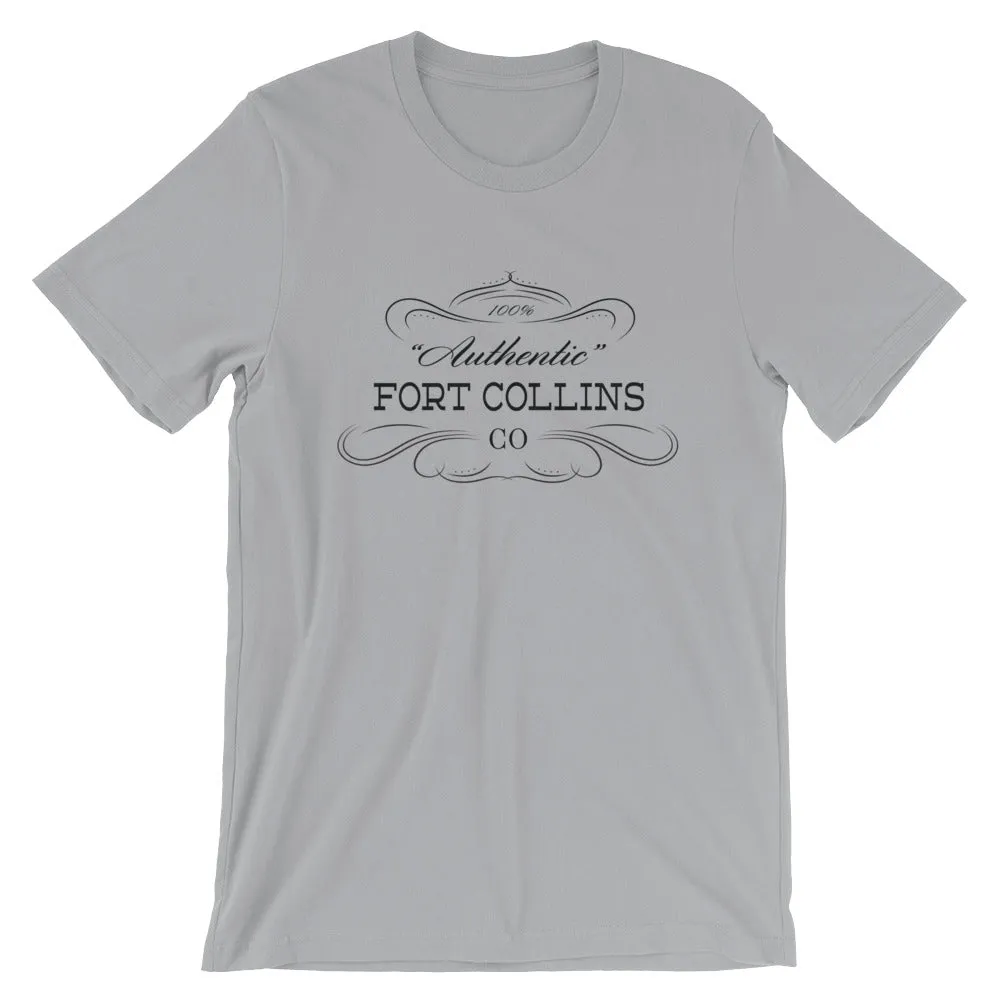 Colorado - Fort Collins CO - Short-Sleeve Unisex T-Shirt - "Authentic"