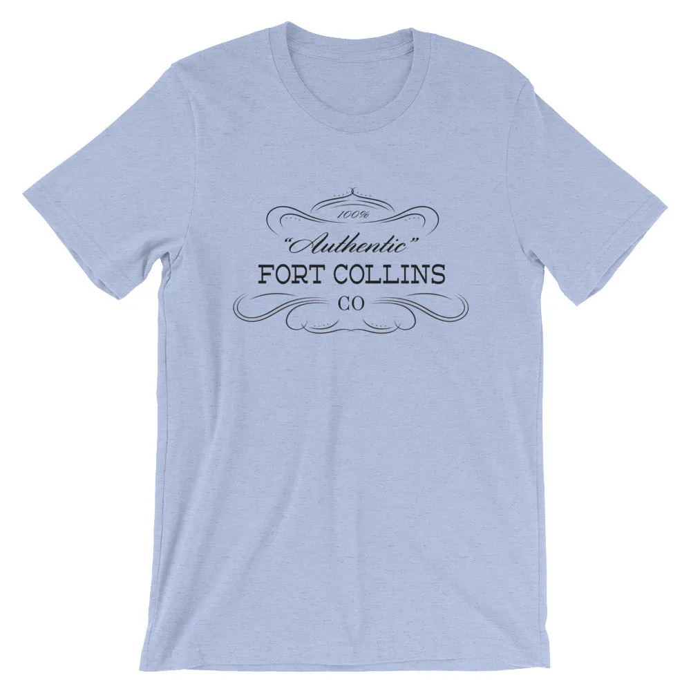 Colorado - Fort Collins CO - Short-Sleeve Unisex T-Shirt - "Authentic"