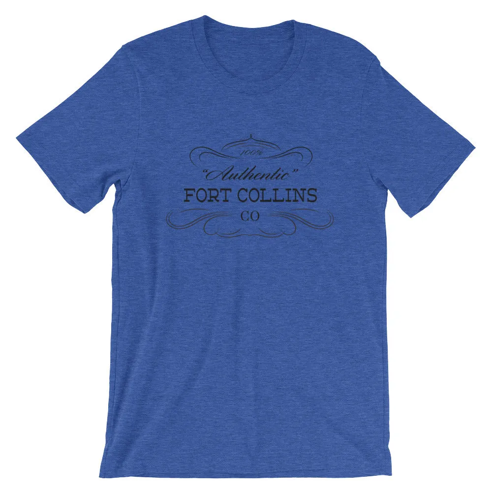 Colorado - Fort Collins CO - Short-Sleeve Unisex T-Shirt - "Authentic"