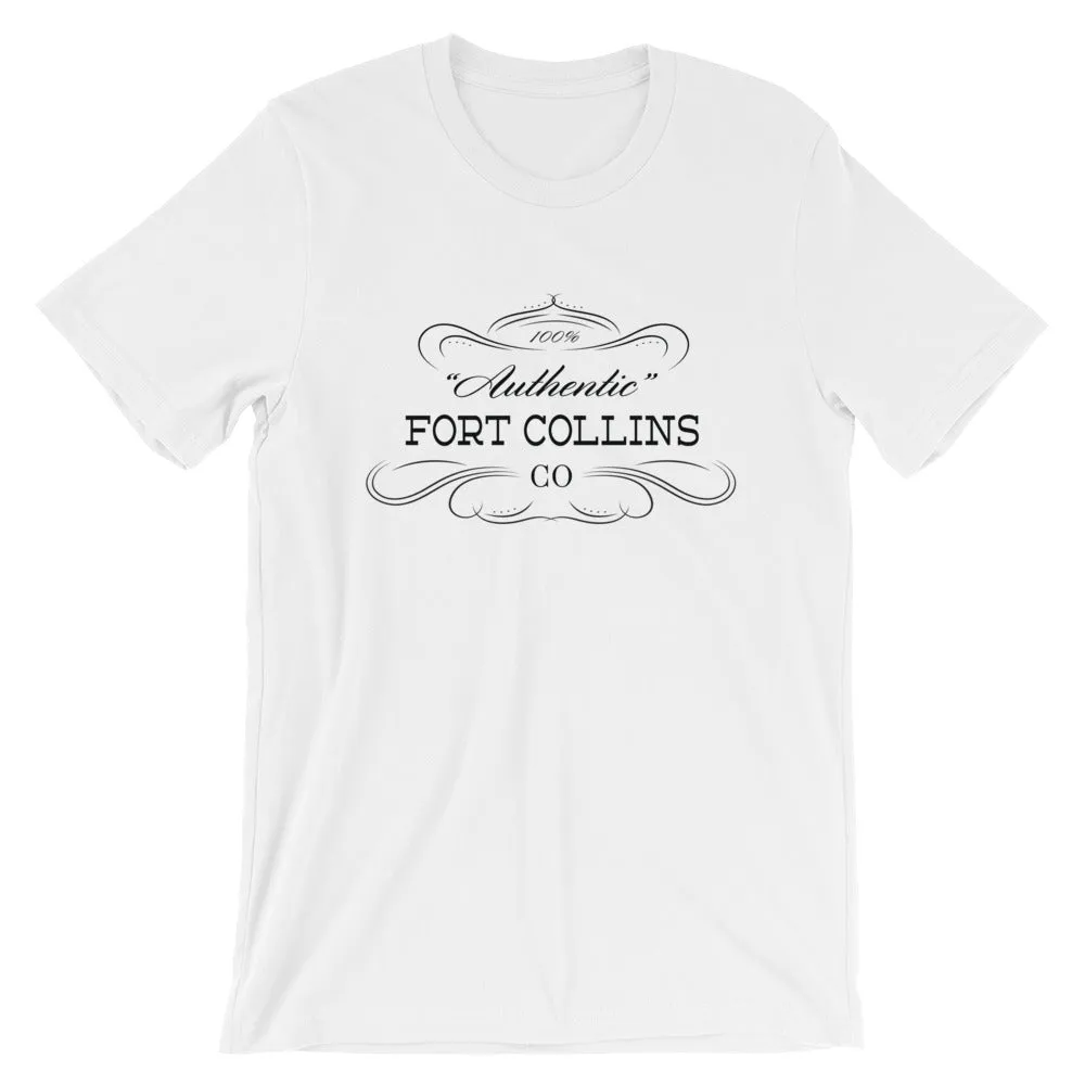 Colorado - Fort Collins CO - Short-Sleeve Unisex T-Shirt - "Authentic"