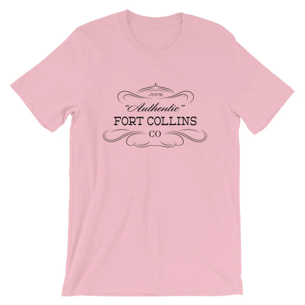 Colorado - Fort Collins CO - Short-Sleeve Unisex T-Shirt - "Authentic"