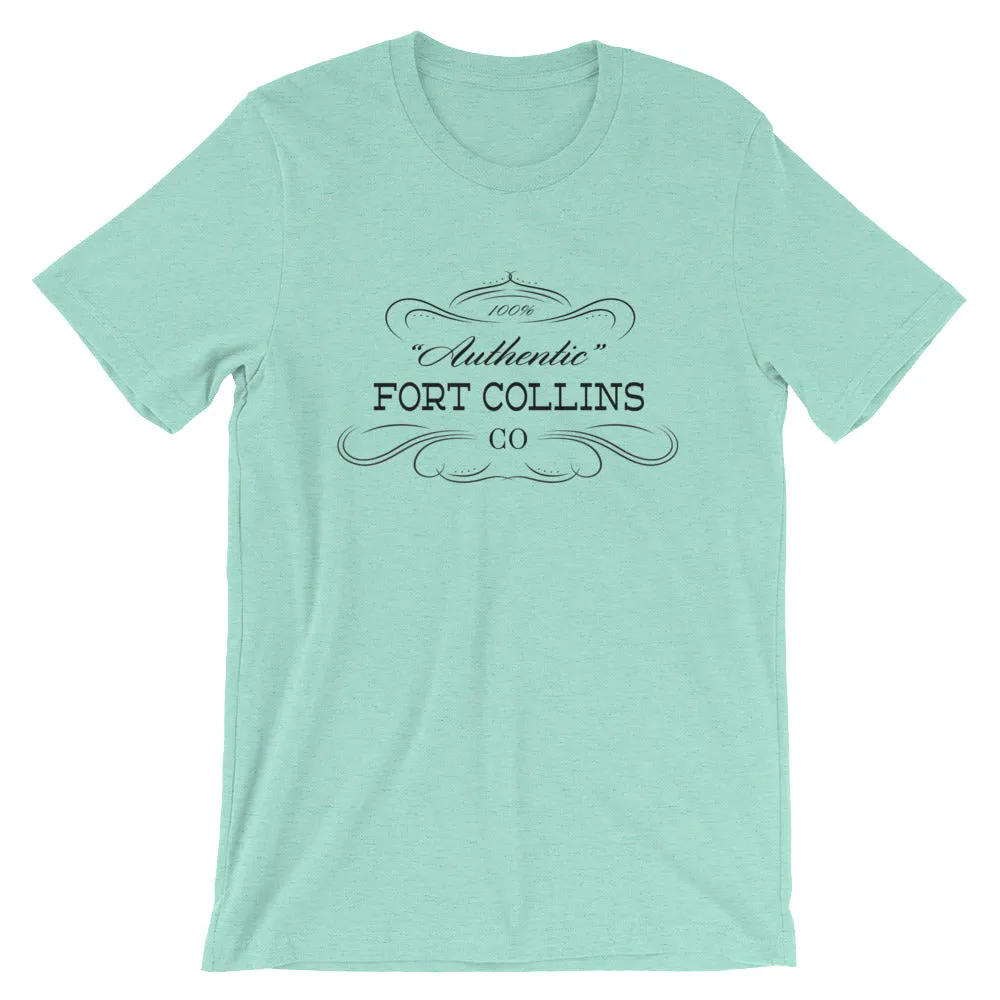 Colorado - Fort Collins CO - Short-Sleeve Unisex T-Shirt - "Authentic"