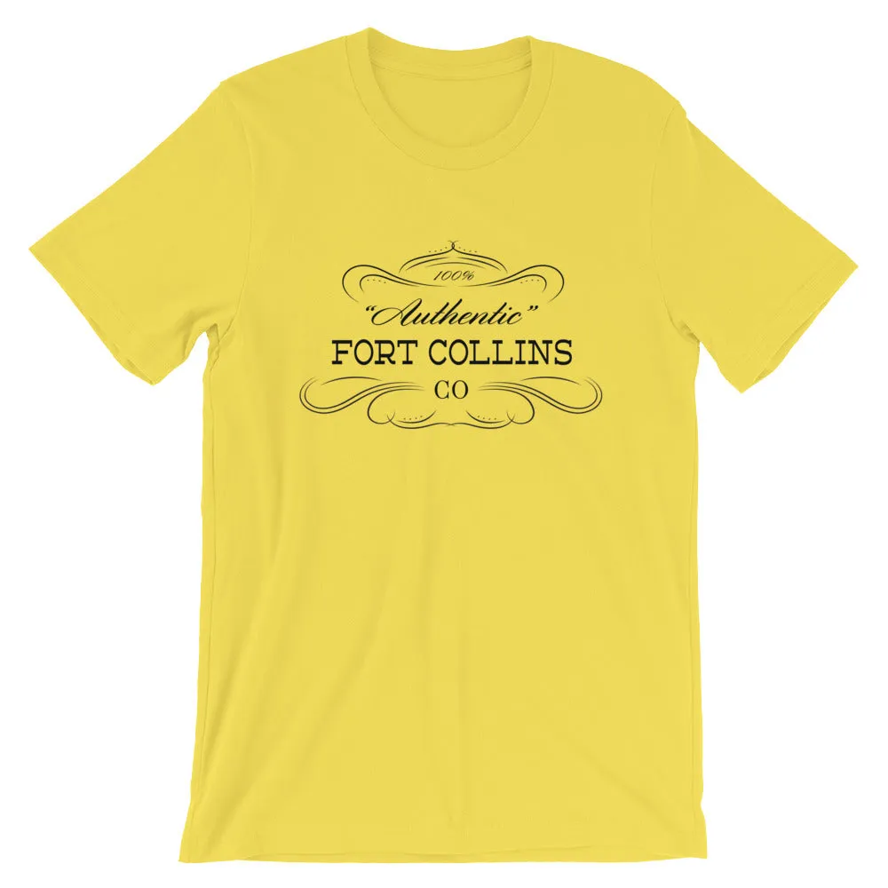 Colorado - Fort Collins CO - Short-Sleeve Unisex T-Shirt - "Authentic"