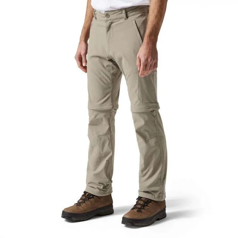 Craghoppers NosiLife Pro Men's Trek Convertible Walking Trousers - Pebble