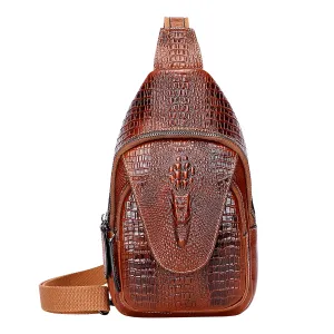 Crocodile Sling Bag Men