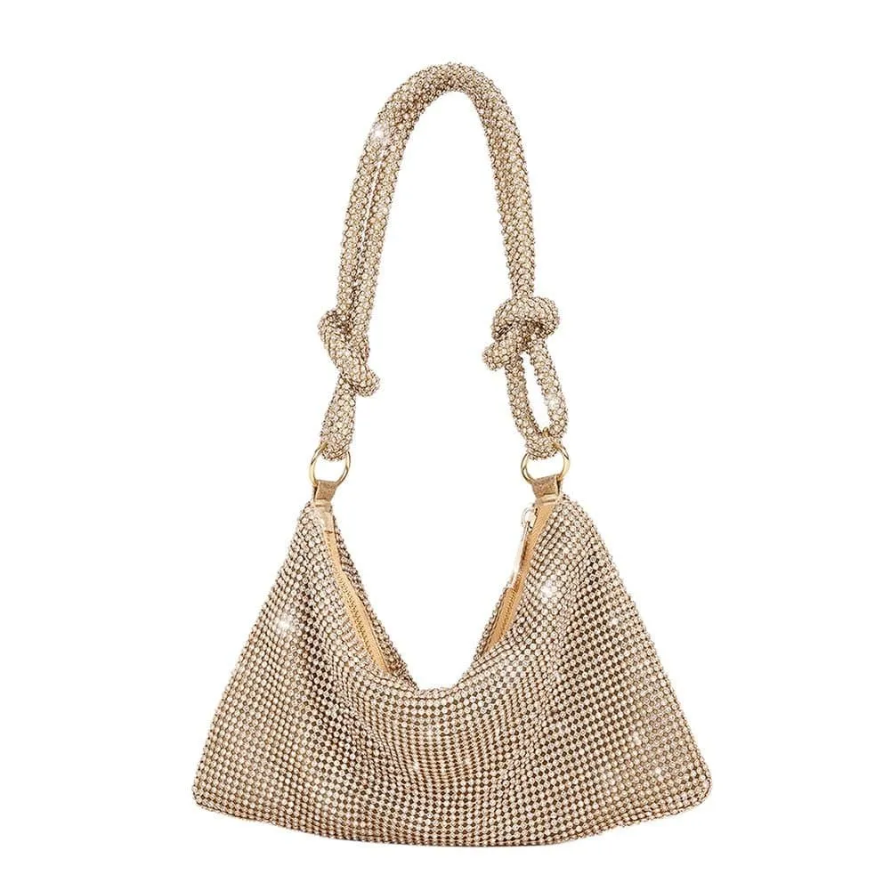 Crossbody Glitter Woven Small Handbag