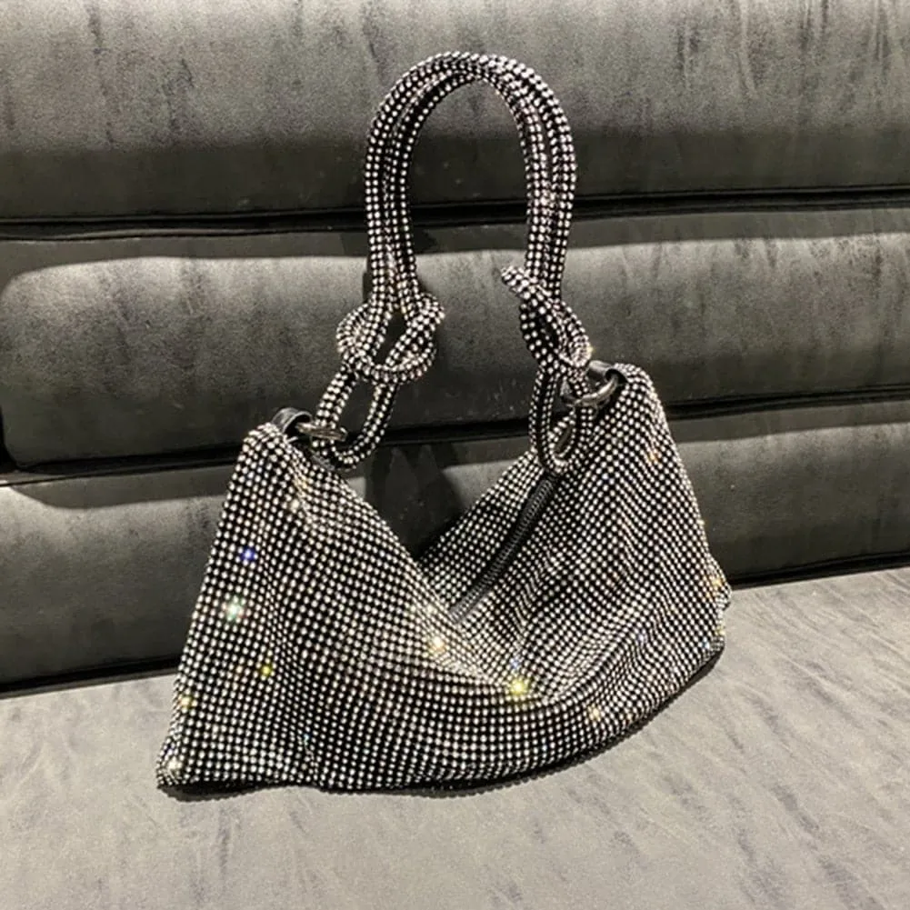 Crossbody Glitter Woven Small Handbag