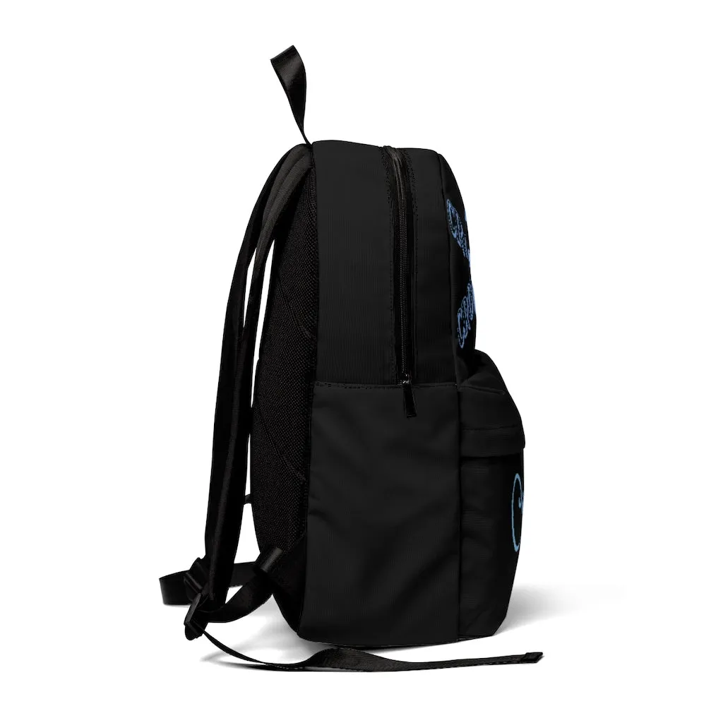 Crowgodshi Designer-X Backpack, CAROLINA BLUE LOGO