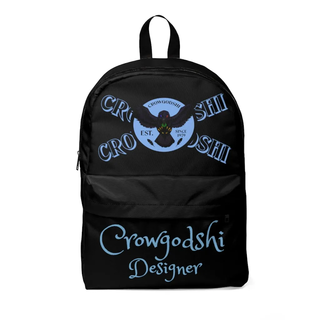 Crowgodshi Designer-X Backpack, CAROLINA BLUE LOGO