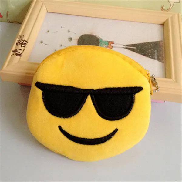 Cute Mini Change Coin Purses for Kids Smile Face Bag Women Plush Purse Lady fashion Children Wallets Pouch Girls Handbag Bolsa