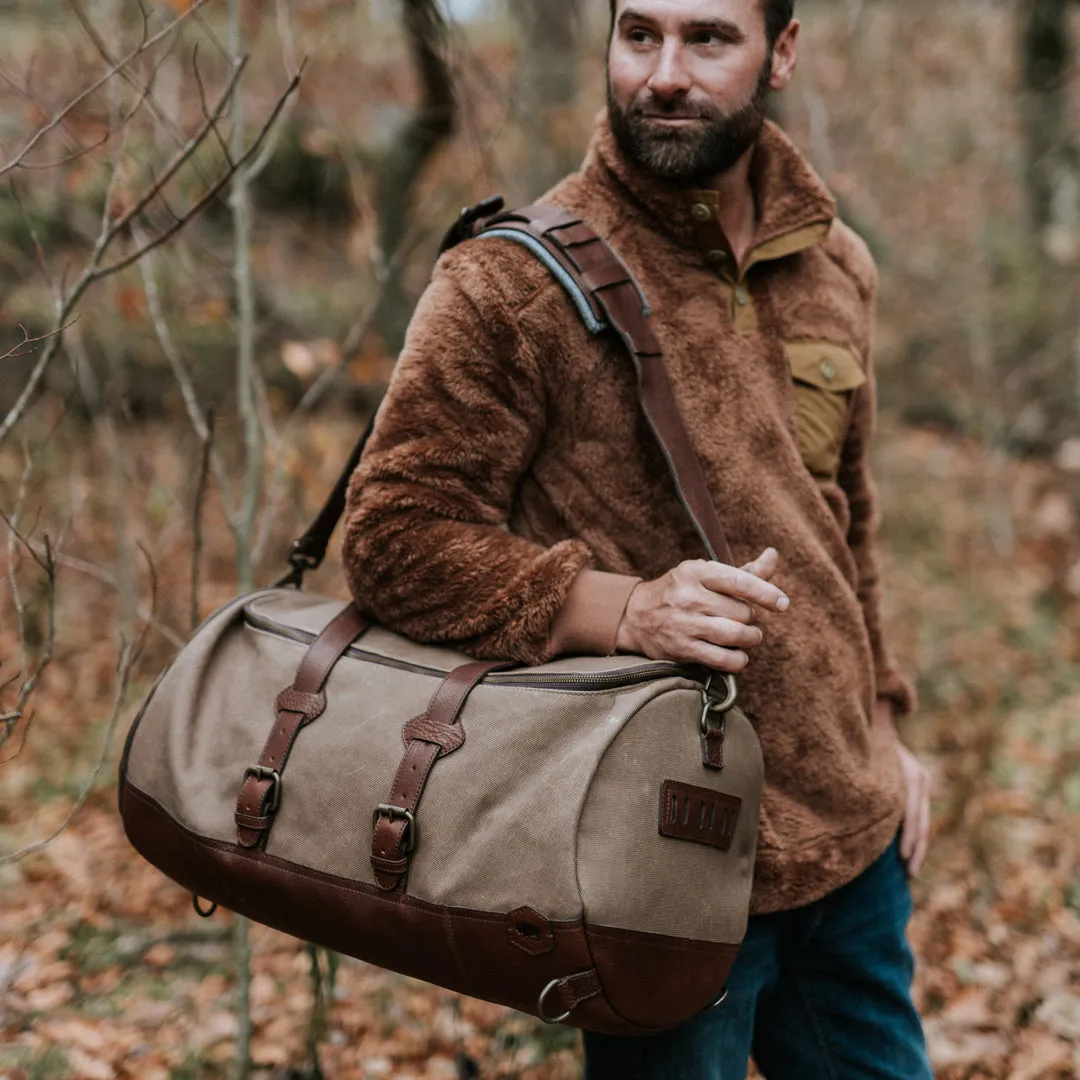 Dakota Reserve Waxed Canvas Duffle Bag/Backpack | Field Khaki