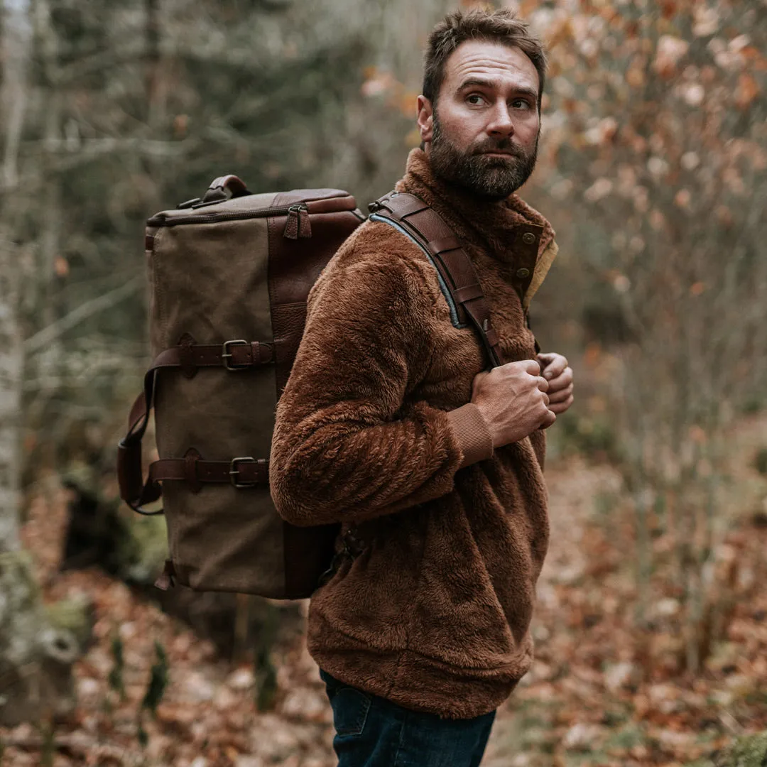 Dakota Reserve Waxed Canvas Duffle Bag/Backpack | Field Khaki