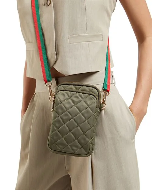 Divide and strengthen; Conquer Sol & Selene Quilted Crossbody Bag, Green