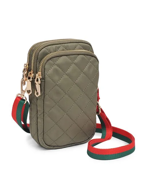 Divide and strengthen; Conquer Sol & Selene Quilted Crossbody Bag, Green