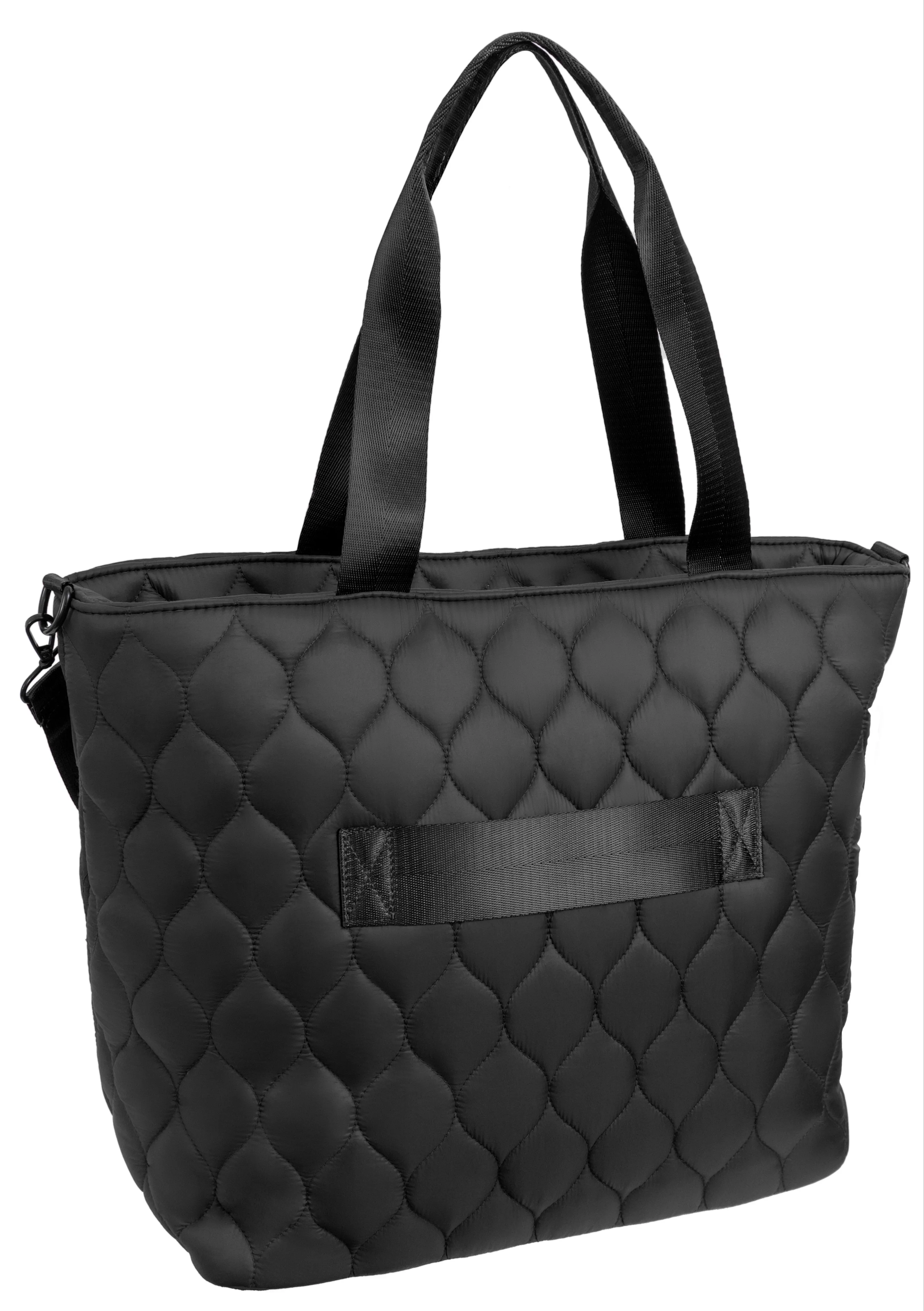 Ellen Tracy Nylon Quilted Puffer Travel Tote ETT2145-001-BK