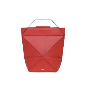 Facet Classic Foldable Top Handle Bag - Lucky Red - Limited Edition