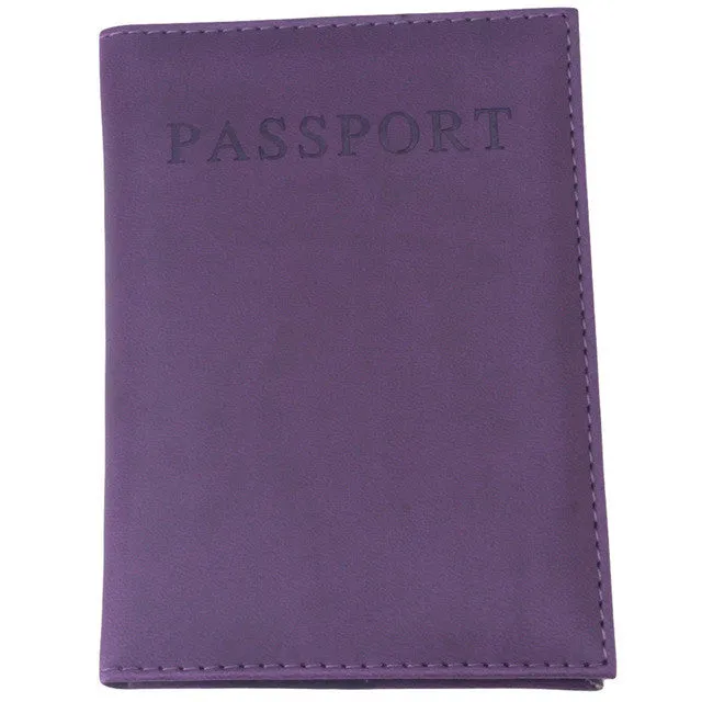 Fashion Faux Leather Travel Passport Holder Cover ID Card Bag Passport Wallet Protective Sleeve Storage Bag RD838528