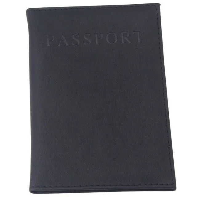 Fashion Faux Leather Travel Passport Holder Cover ID Card Bag Passport Wallet Protective Sleeve Storage Bag RD838528