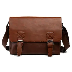 Fashion Leather Men Satchel Shoulder Bag