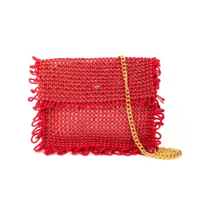 Gossypium Flat Crossbody - Red