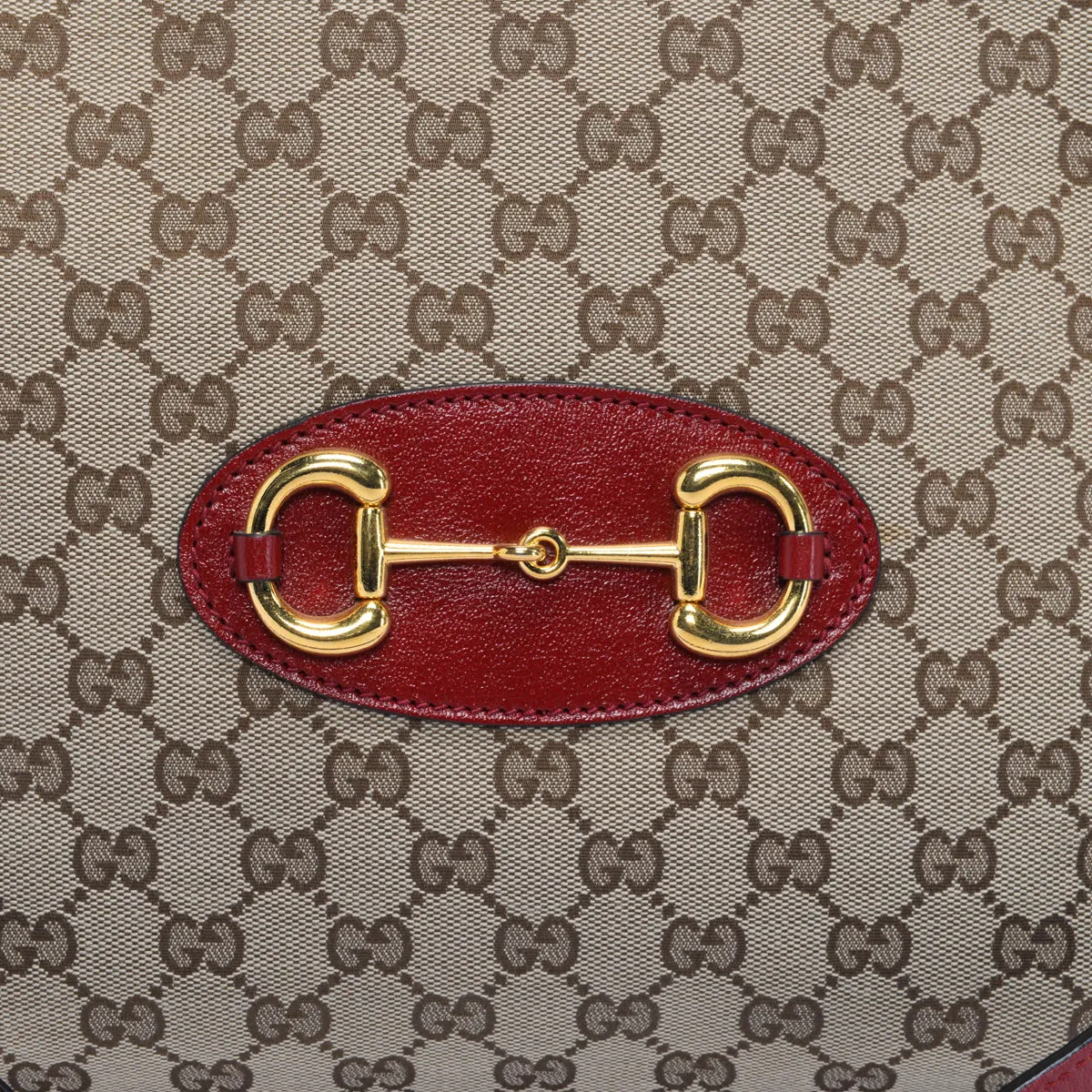 Gucci Red GG Canvas Horsebit Tote