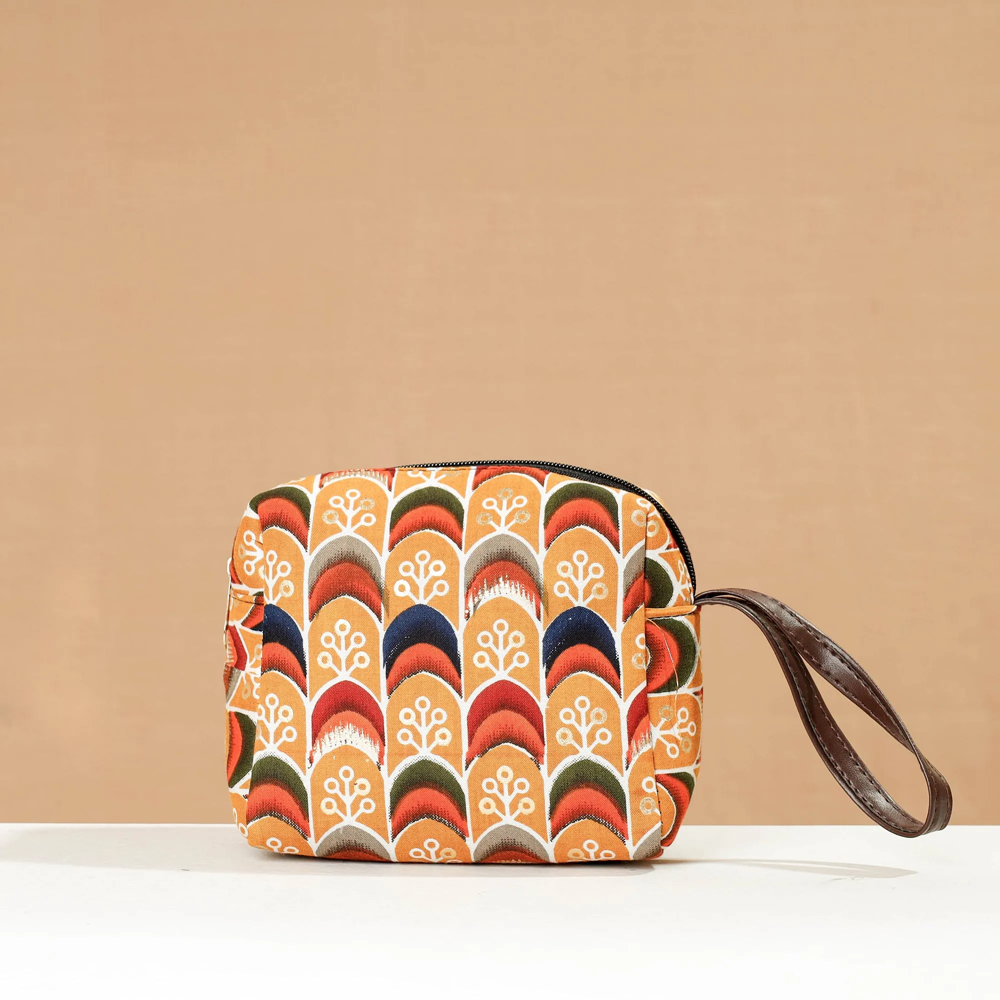 Handcrafted Printed Toiletry Bags (Set of 3)