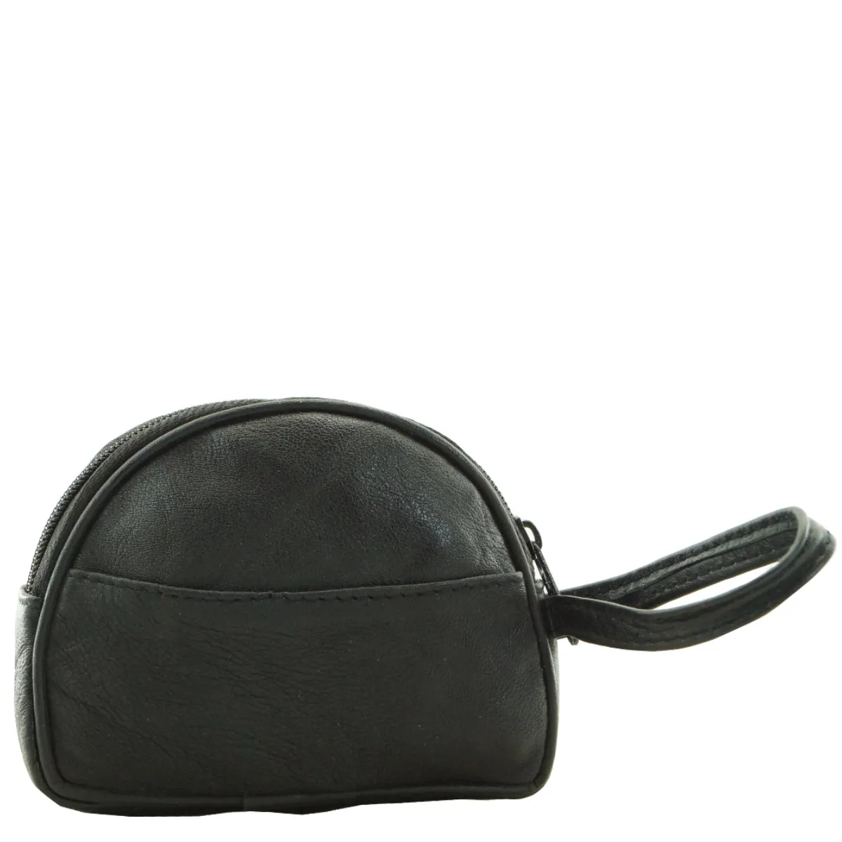 HCP01 ~  Black Sheepskin Coin Pouch