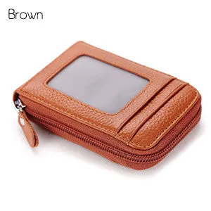 Hot Sale Genuine Leather Unisex Card Holder Wallets High Quality Female Credit Card Holders Women Pillow Card holder Purse