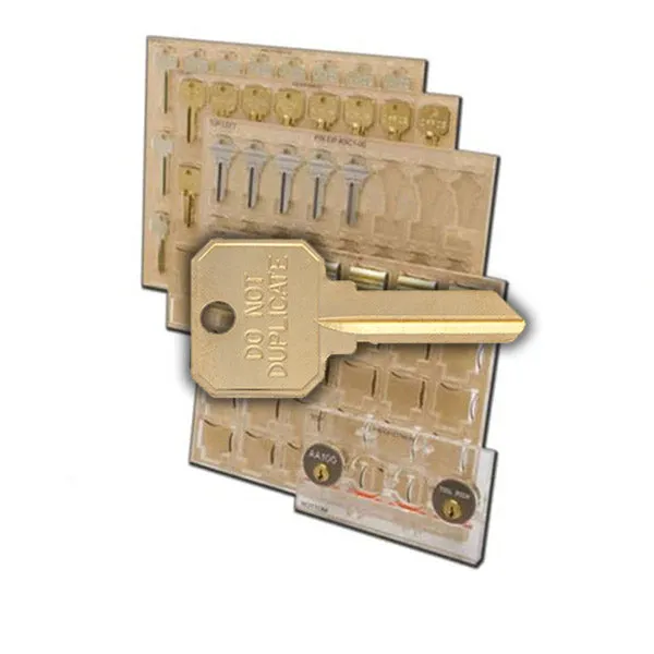 Ilco - XP-KH3E - Engrave-It - Ilco Neuter Bow Keys (With Embossed Head) Key Holder - Holds 12  - for Engrave-It XP Machine