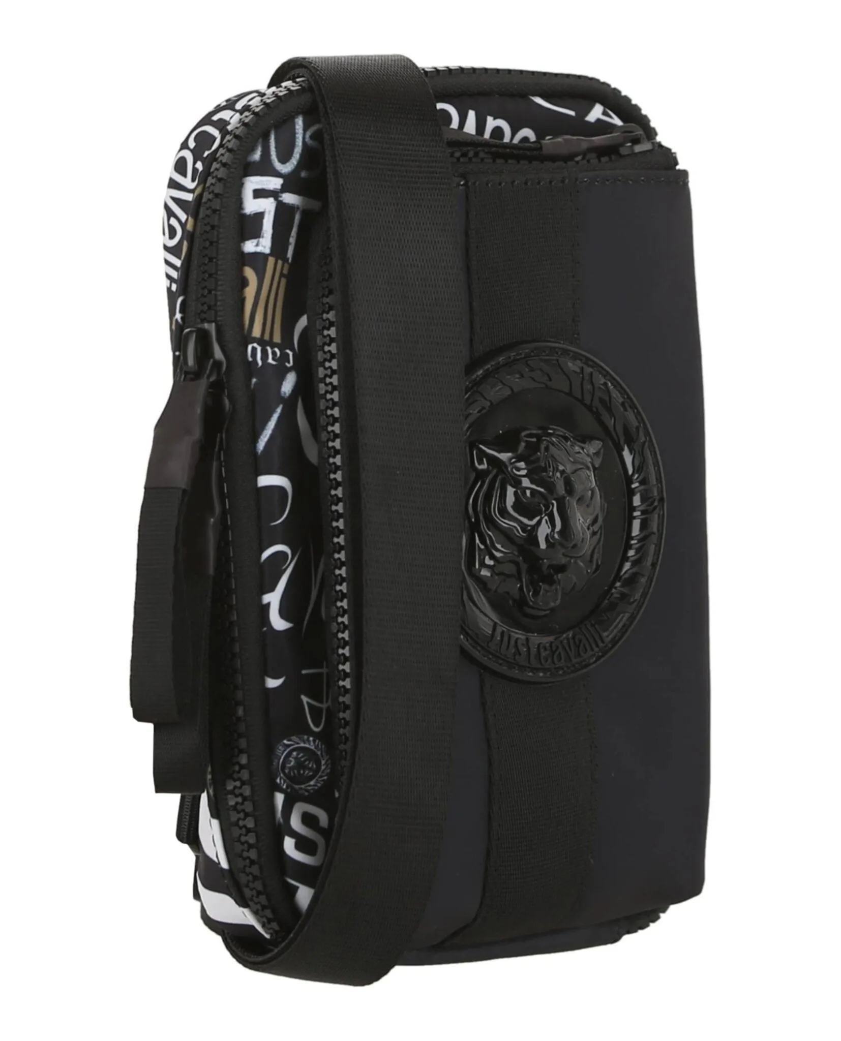 Just Cavalli Logo Printed Crossbody Bag