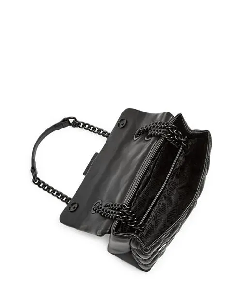 Kensington Drench KURT GEIGER LONDON Leather Crossbody Bag, Black