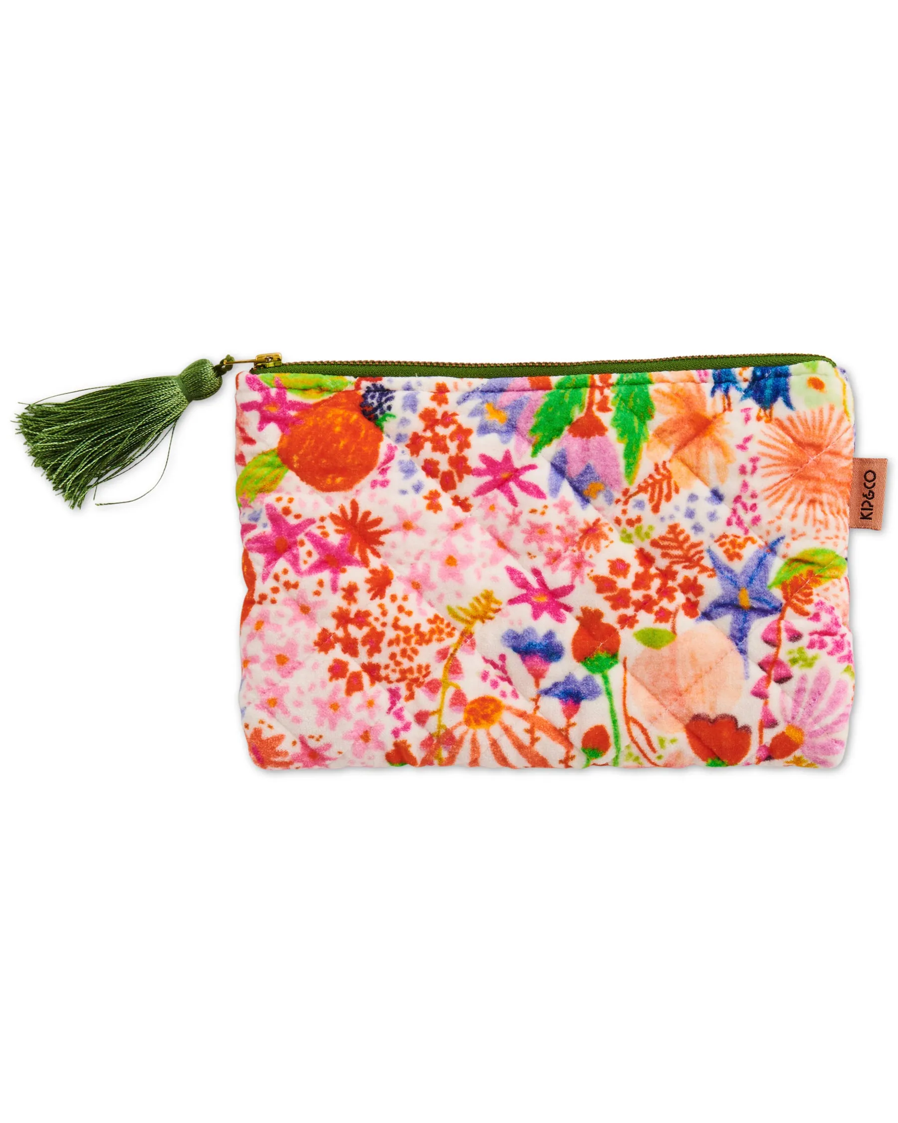 Kip & Co Meandering Meadow Velvet Cosmetics Purse