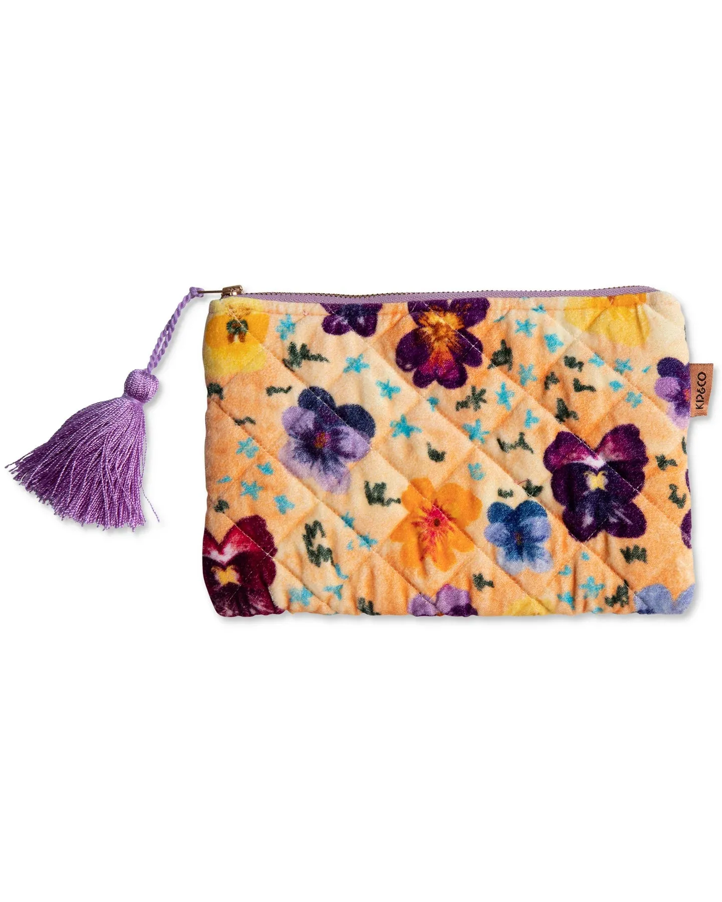 Kip & Co Pansy Velvet Cosmetics Purse