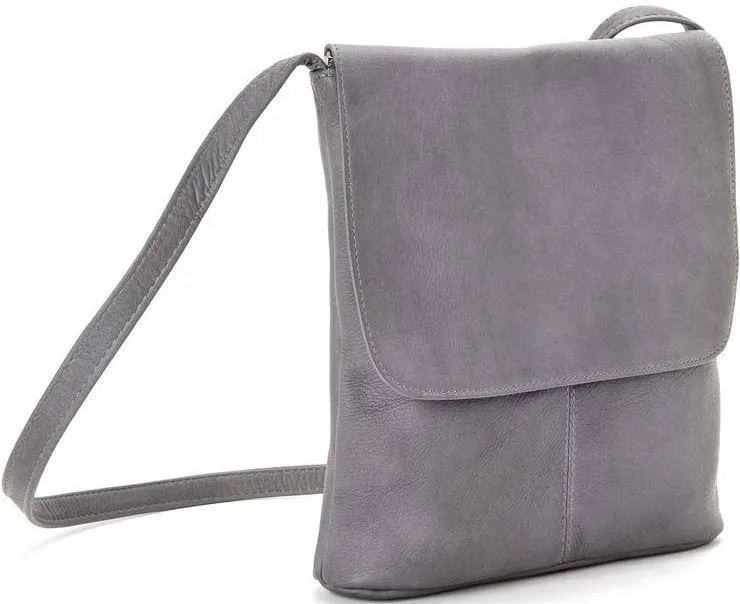 Le Donne Leather Simple Flap Over Crossbody Bag