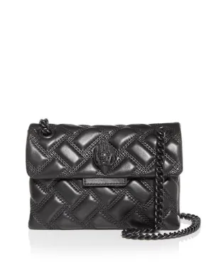 Leather Crossbody Mini Kensington Drench KURT GEIGER LONDON Black