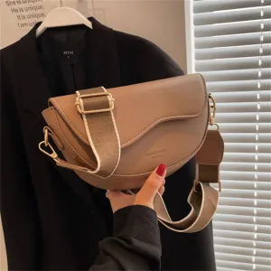 Leather Saddle Armpit Bags for Women Versatile Shoulder Crossbody Bag